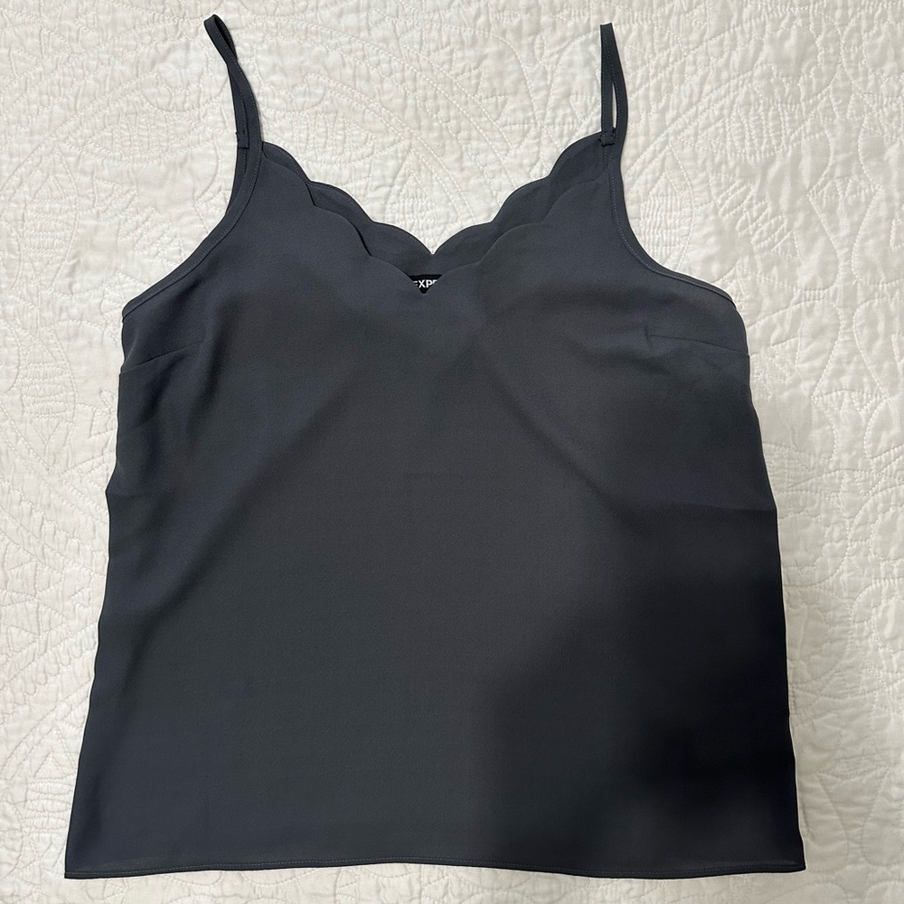 Express Charcoal Sleeveless Top